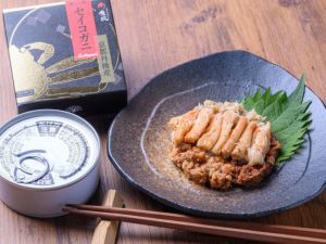 セイコガニ缶詰 mom MATSUBAR｜魚政オリジナル缶詰 UO-KAN 蟹シリーズ
